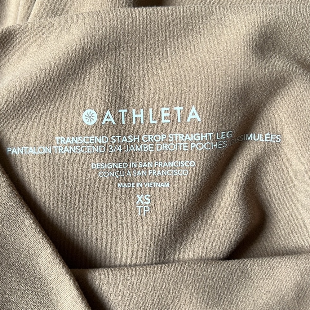 Athleta Transcend Stash Crop Straight Leg Pant size XS - Picture 5 of 10